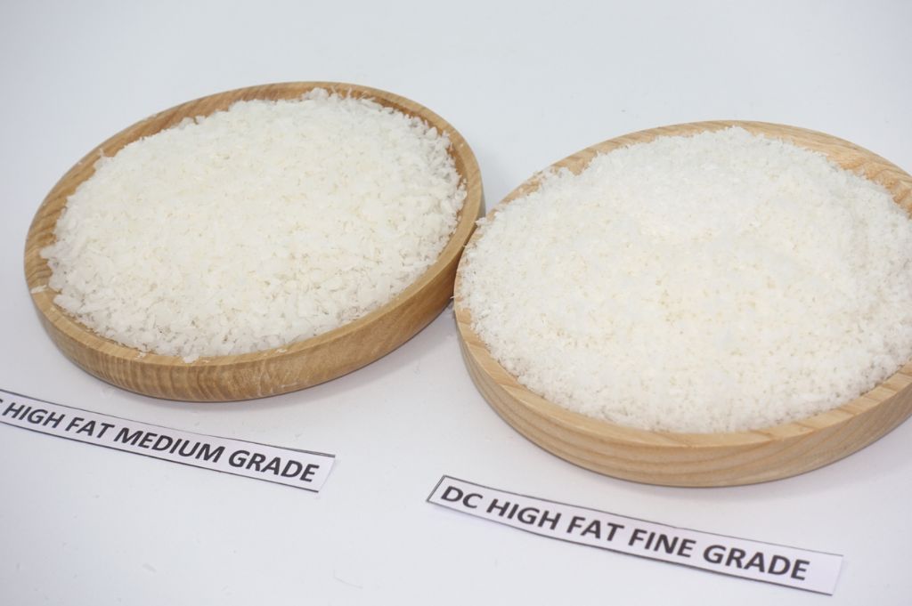 Sizes of Desiccated Coconut