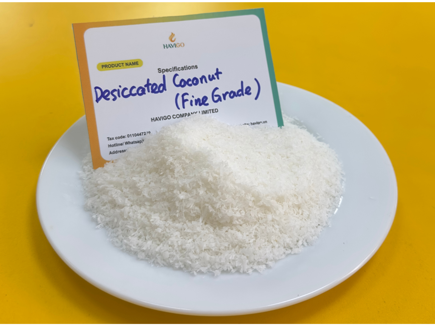 Fine grade desiccated coconut