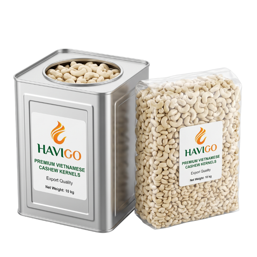 Premium Vietnamese cashew kernels supplied by HAVIGO